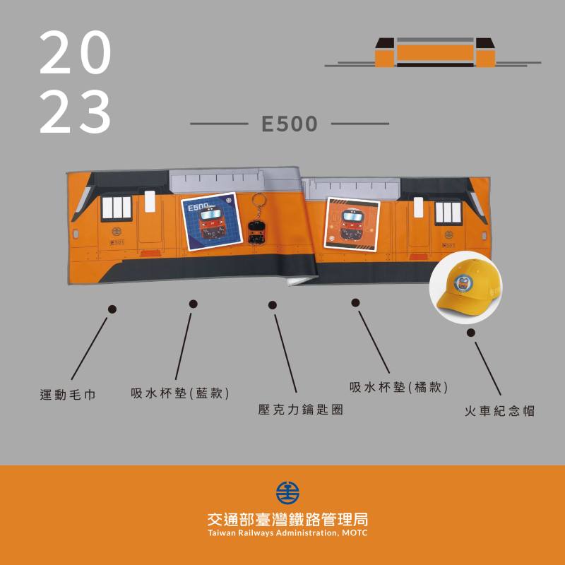 E500型電力機車重磅抵台 周邊商品歡慶登場