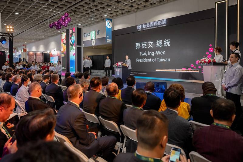 總統出席「2023年台北國際旅展開幕典禮」，並致詞