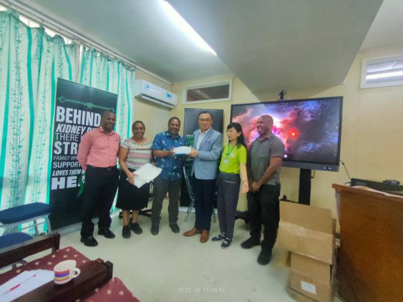 王北平出席彰化基督教醫院捐贈巴國PORT MORESBY總醫院醫療器財捐贈典禮