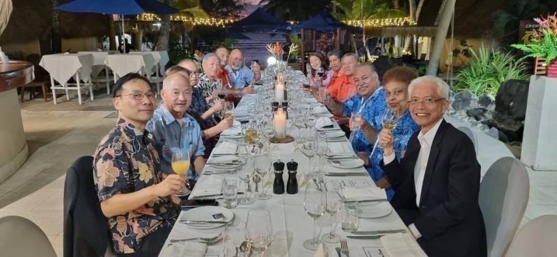 外交部政務次長田中光與諾魯共和國代表團進行雙邊會談。