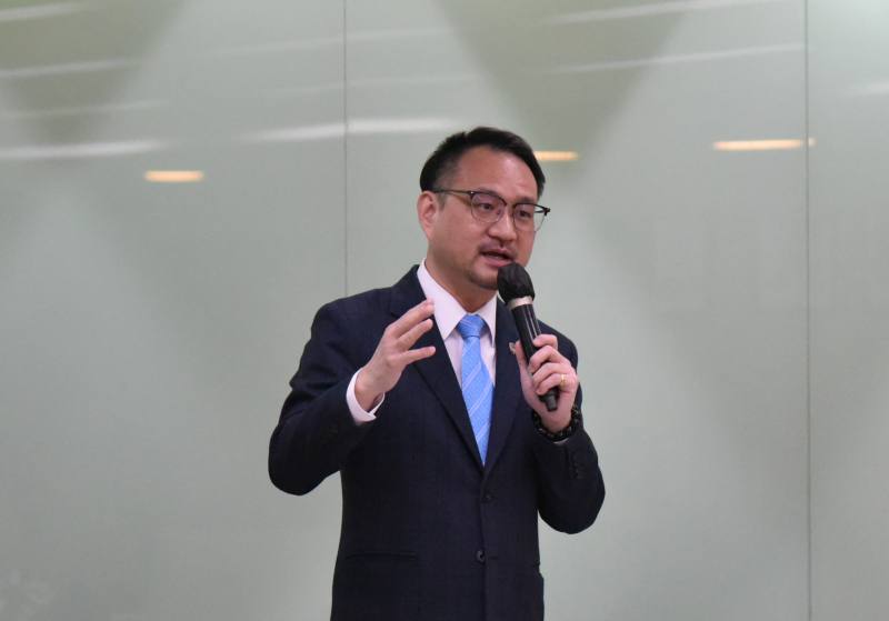 阮昭雄致詞恭喜獲獎企業表現卓越