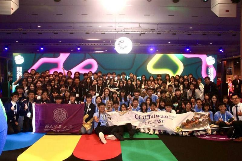Members of Taiwanese teams taking part in the 2023 International Genetically Engineered Machine competition in Paris in this recent photo. Photo courtesy of GEMS-Taiwan Nov. 10, 2023