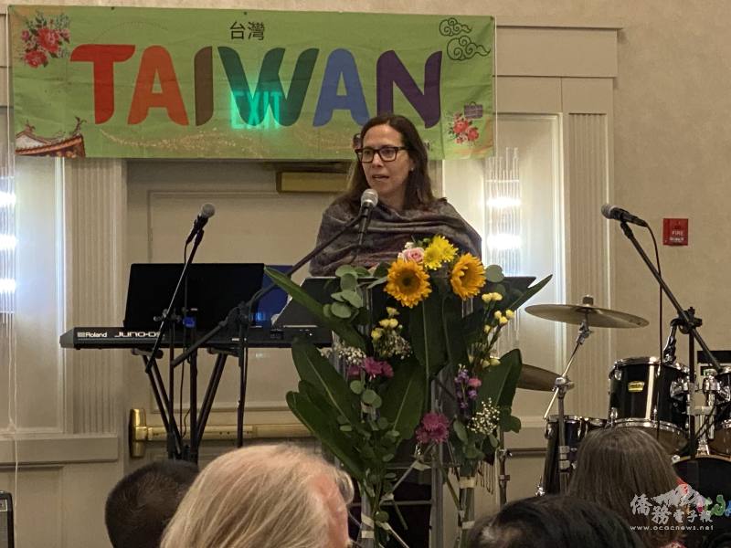 美國在臺協會（AIT）主席羅森柏格發表主題演講