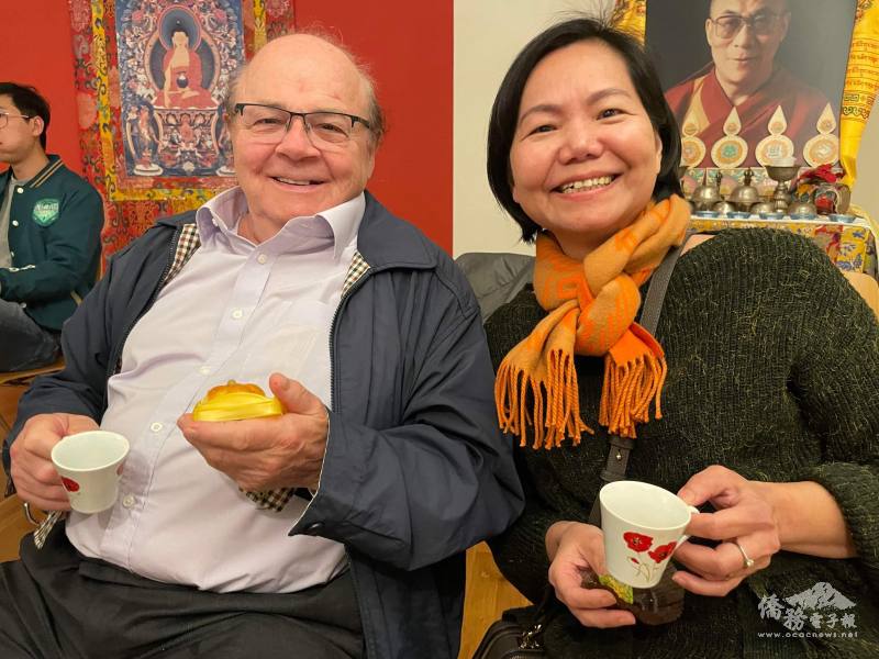 臺灣鄉親帶瑞士家人一起參加活動，特別開心