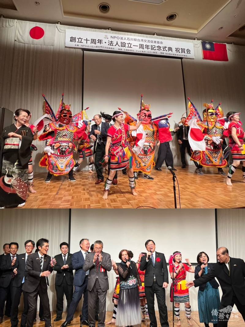 電音三太子帶動全場氣氛以及高唱《愛拚才會贏》