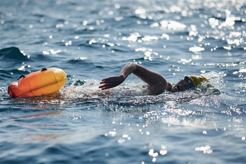 29歲的許汶而今年10月完成泳渡直布羅陀海峽的挑戰，這次成功經驗帶給她更多自信，她也期望2年後能繼續挑戰距離更長、難度更大的英吉利海峽。（許汶而提供）