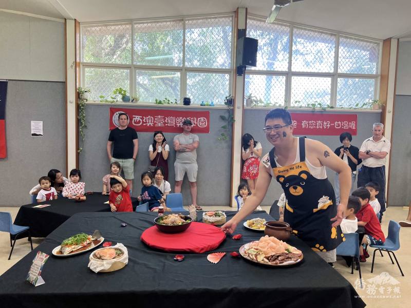 家長陳尚志化身總舖師上菜