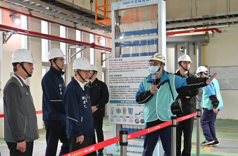 行政院長陳建仁視察「澎湖縣光榮水資源回收中心」