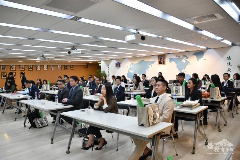 臺美菁英協會回國訪問團一行拜會僑委會