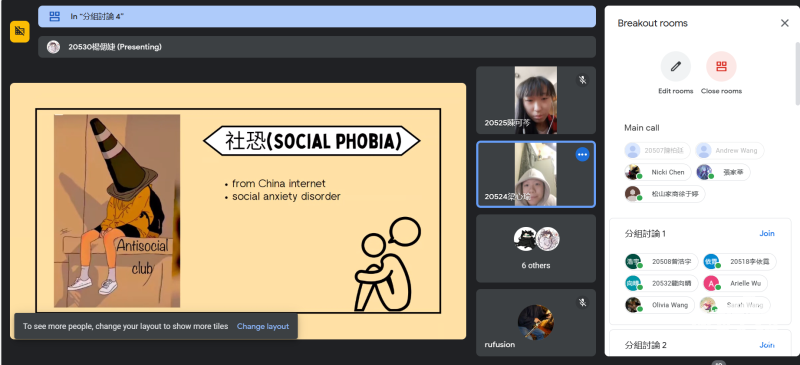 Discussion over social phobia