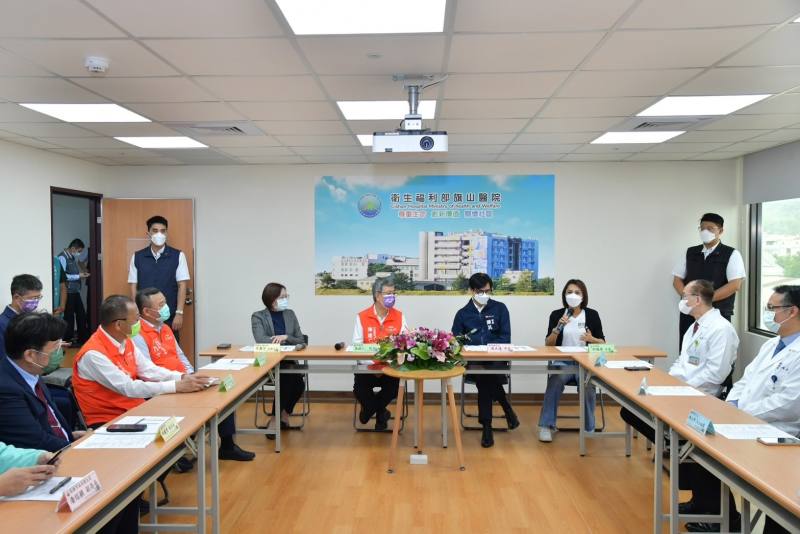 陳院長12日視察衛生福利部旗山醫院長期照護大樓