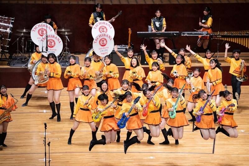 Japan's Kyoto Tachibana Senior High School put on its first ticketed show in Taiwan at the National Theater in Taipei Thursday. Photo taken from General Association of Chinese Culture's Facebook page Dec. 14, 2023
