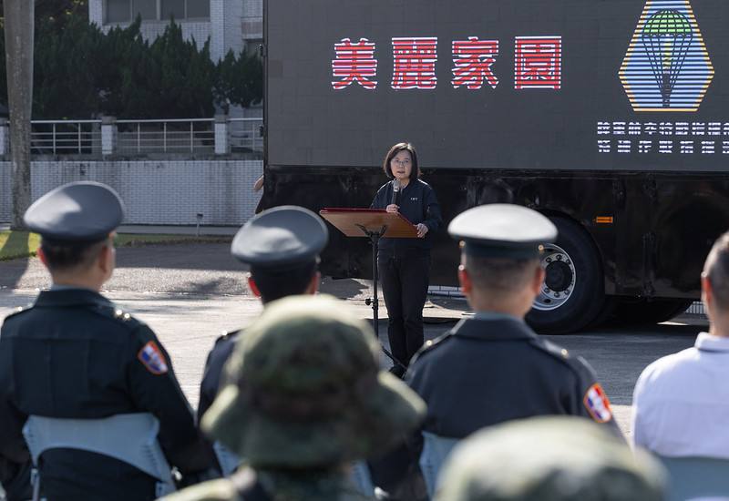 總統勗勉「特四營戰術任務訓練」並致詞