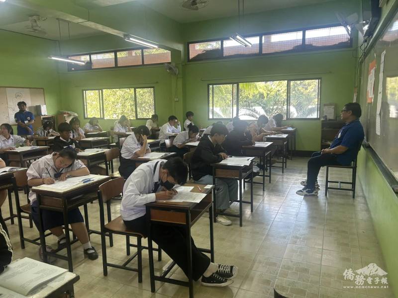 泰國清萊地區第17屆華語文能力測驗（TOCFL）於建華綜合高中教室進行