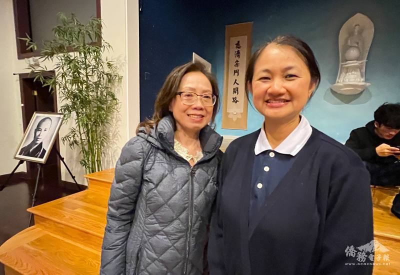 波士頓慈濟的慈少項目由馮美霞(左)開辦，黃湘霏(右)接棒