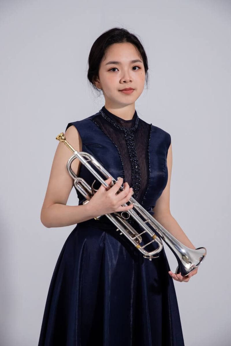 「TSO第14屆明日之星優勝者音樂會」12日將在台北市中山堂舉行，歡迎愛樂者前來聆賞，免費索票入場。圖為優勝者之一、國立台北藝術大學音樂系傅品熏。（北市交提供）