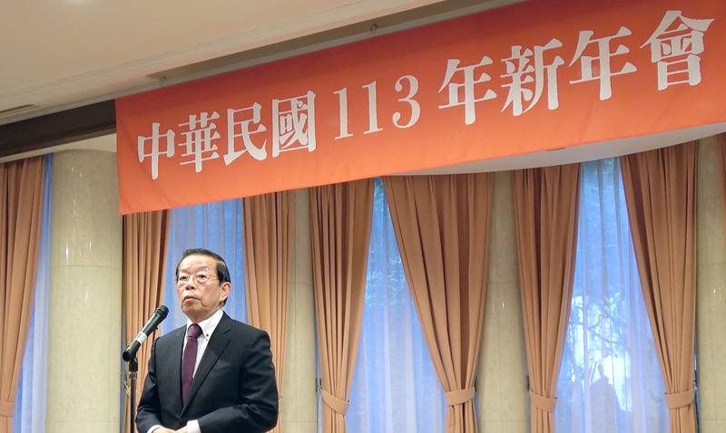 駐日本代表處10日舉辦新年餐會，會前為元旦能登半島強震的罹難者默哀一分鐘。駐日代表謝長廷說，災後立即向地方自治體首長表達慰問之意，並傳達若需要幫忙，台灣隨時願意支援。