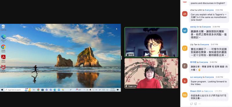 觀眾們踴躍發言和張純瑛交流對文豪的想法和觀察