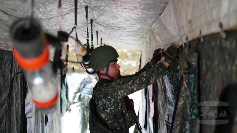 陸軍4支部左營補給分庫日前實施基地普測。（左營補給分庫提供）