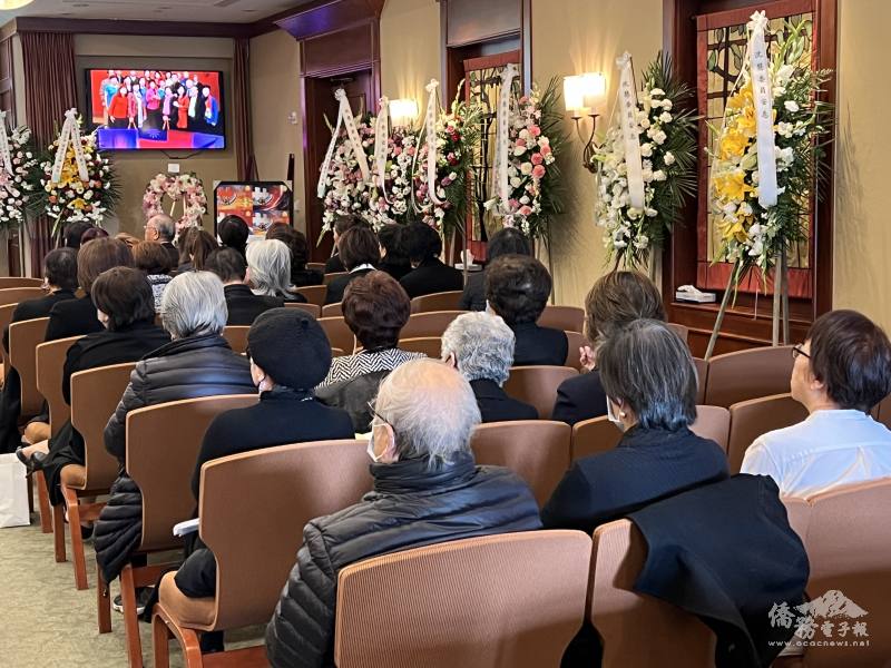 追思會現場莊嚴隆重