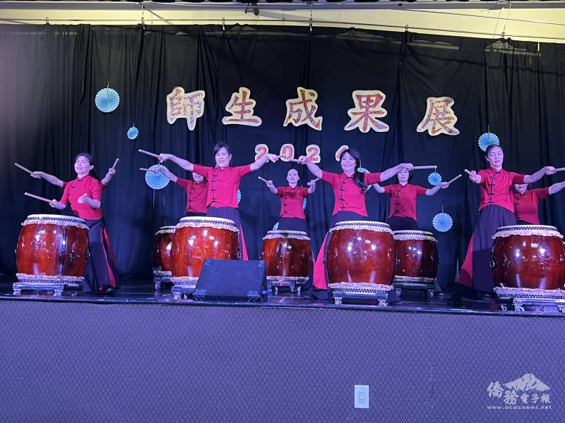 各班表演精彩紛呈 鼓聲隨著節奏變化萬千