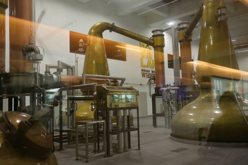 Kavalan’s lantern-shaped pot stills produce an alcohol with a perfectly balanced body, neither too heavy nor too light.