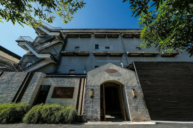 The barrel storehouse at the Nantou Distillery.