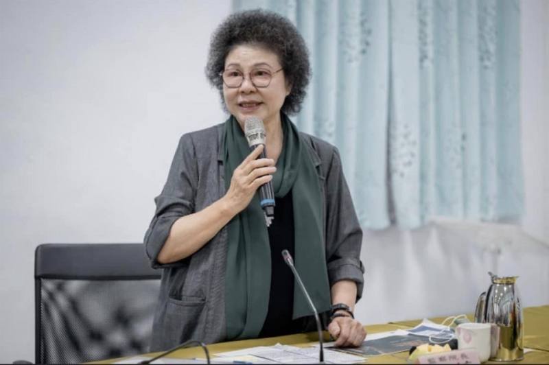 陳菊表示，台灣人民主張用和平、選舉方式，達到台灣自由化、民主化，要感謝甘地的哲學主張影響台灣。(圖：陳菊臉書)