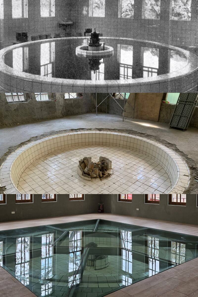 國立中山大學校園內的高雄市市定古蹟「西灣藝廊」，歷經540天修復，過程挖出89年前珍貴的日治時期溫浴池。今天以全新名稱「360藝文空間」落成啟用，展現復古風華與再生。

西灣藝廊建物自1935年肇建迄今，前身為始政40週年台灣博覽會設置「高雄州觀光館」，作為展示人文、物產與名勝之用。爾後歷經二戰期間的日軍軍官招待所、戰後的西子灣行館、西子灣招待所、先總統蔣公紀念館。

1989年由中山大學接管，命名「西灣藝廊」，規劃作為藝文展覽場所，2004年指定為高雄市市定古蹟「西子灣蔣介石行館」，迄今已成為中