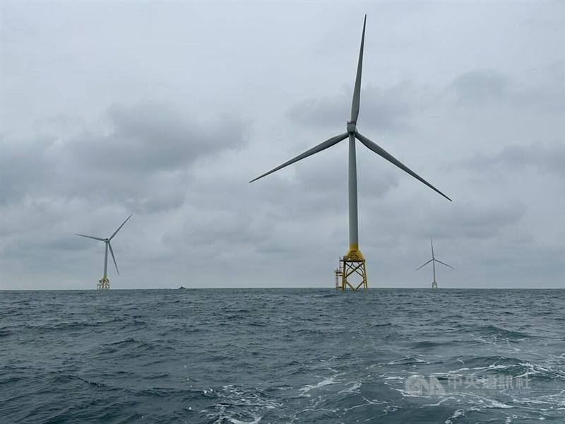 A wind farm in Miaoli County. CNA photo
