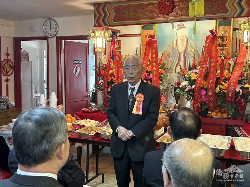 羅省朱沛國堂春季祭祖典禮-主席朱匡文致詞