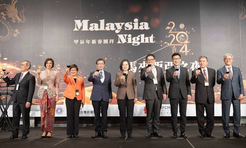 總統出席「馬來西亞之夜暨甲辰年新春團拜」