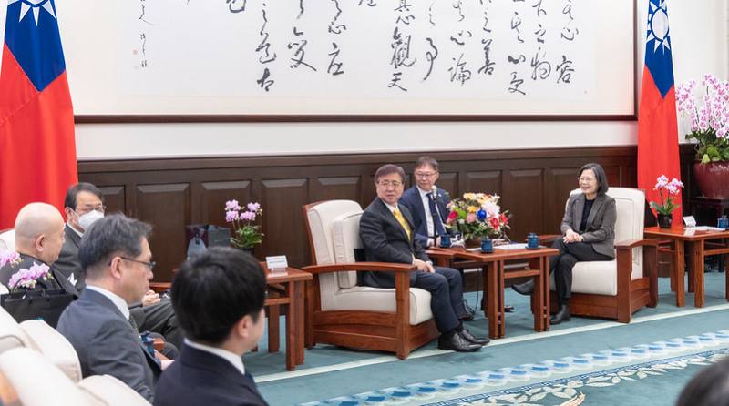 總統接見日本笹川和平財團常務理事兼原信克一行