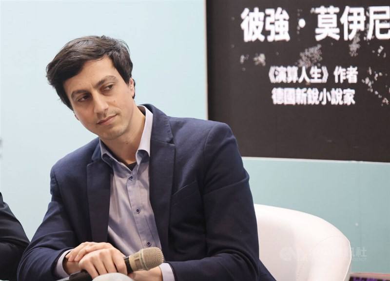 German writer Bijan Moini at the 2024 Taipei International Book Exhibition. CNA photo