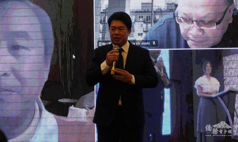 駐胡志明市辦事處處長韓國耀致詞指出ESG的主要意涵及重要性