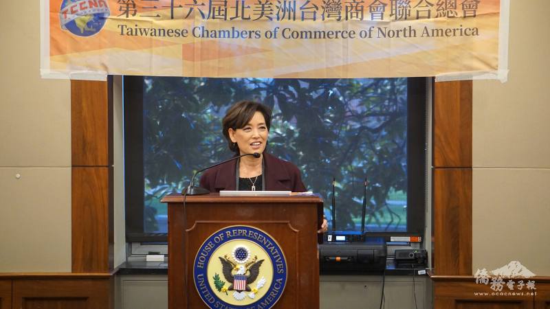 友臺眾議員金映玉（Young Kim）也是眾議院外交委員會印太小組主席致詞