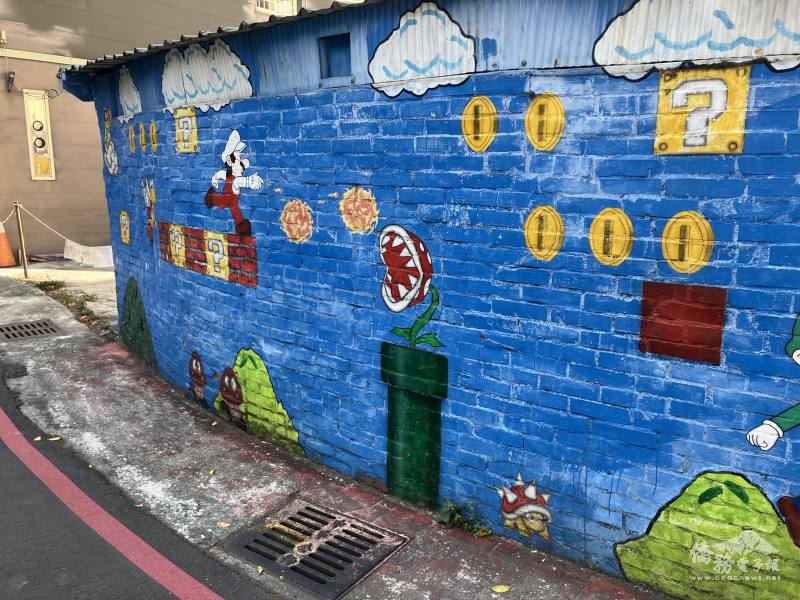 A piece of street art on Painted Animation Lane.