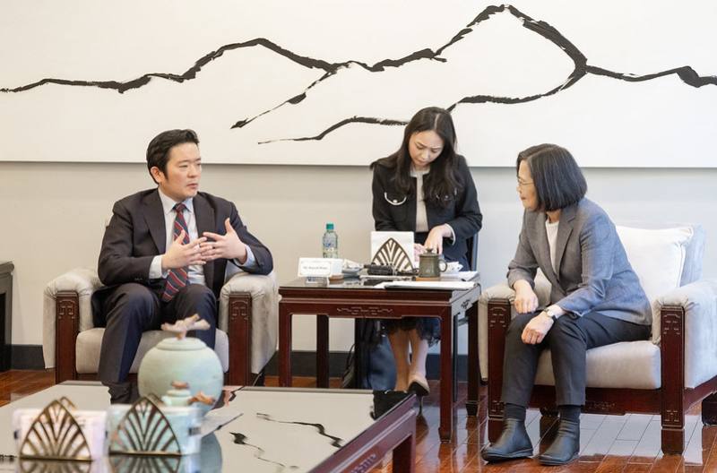 總統接見「全球台灣研究中心（GTI）訪問團」，並相互交流