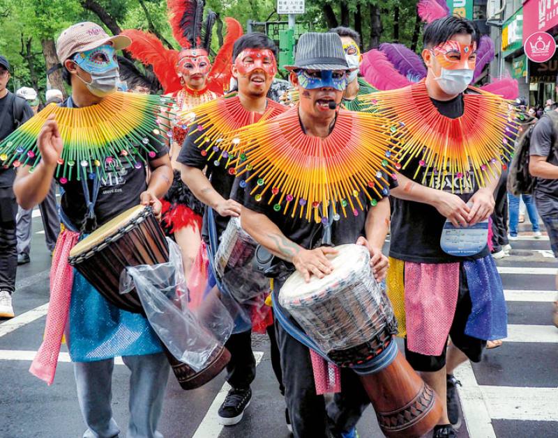 Taipei’s “Little Manila” is the place in Taiwan where you can get maximum exposure to the culture of the Philippines. The photo was taken at the MassKara Festival held in Little Manila.