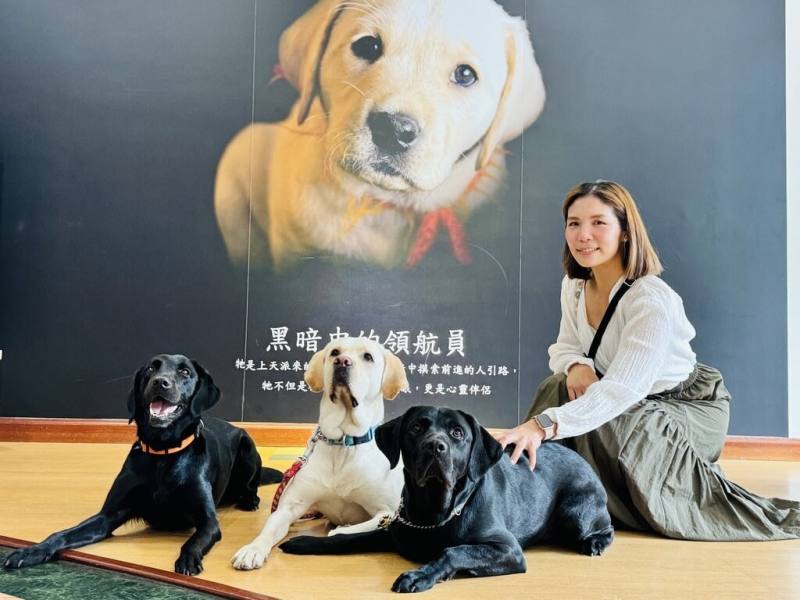 新北市立淡水古蹟博物館與台灣導盲犬協會合作，24日辦「國際導盲犬日－淡古歡迎毛勇士」講座，屆時還有導盲犬古蹟異地受訓，民眾可從旁觀察與了解導盲犬。（新北市立淡水古蹟博物館提供）