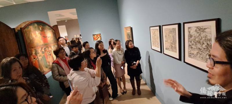 旅德藝術家陳以書的藝文導覽活動為大家導覽杜勒木刻版畫作品