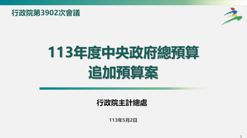 113年度中央政府總預算追加預算案