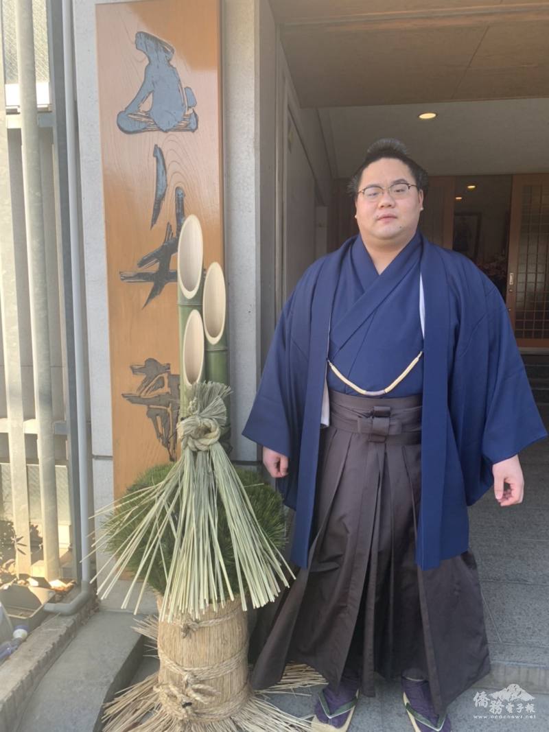 臺日混血相撲力士東白龍（東白龍提供）