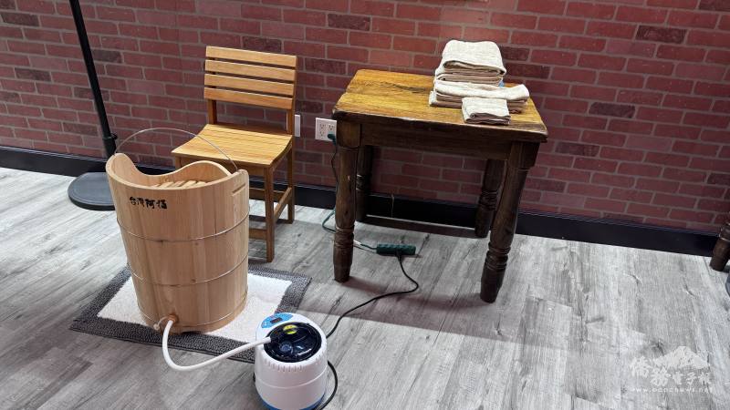 活絡氣血的臺式蒸足體驗區