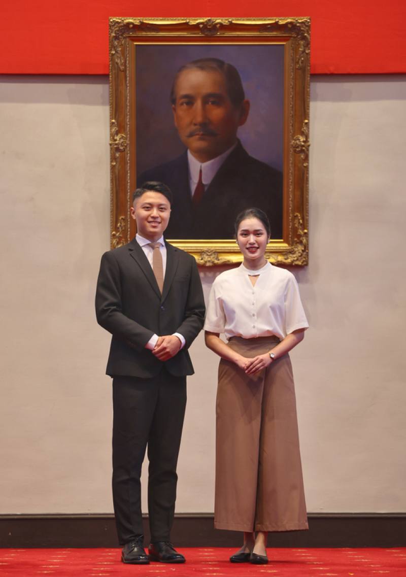 第16任總統副總統就職典禮禮賓人員服裝9日公開，女裝首度以褲裝形式呈現。