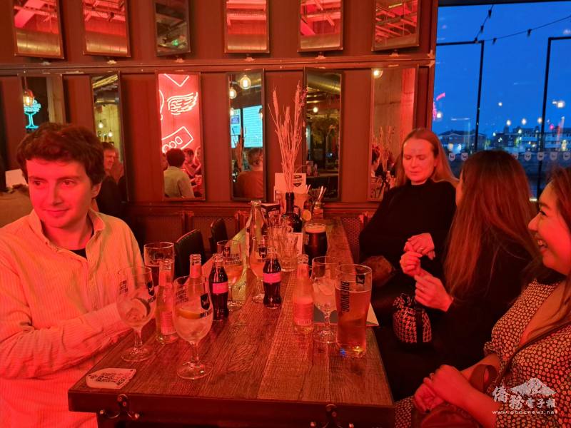 Students from the TCML in Ireland joyfully interacted during the after-party.