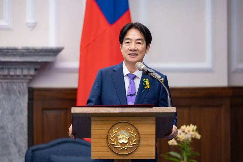 President Lai delivers remarks.