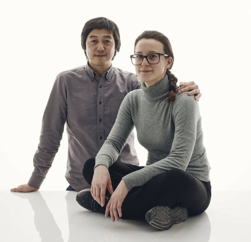 Stan Chen (left) and his Italian associate Cristina Vezzini (right). Photo courtesy of Chen and Vezzini