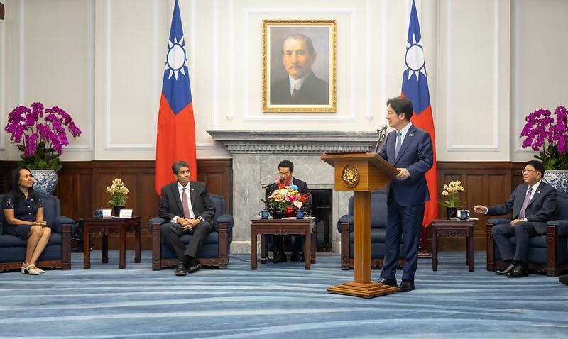 President Lai delivers remarks.