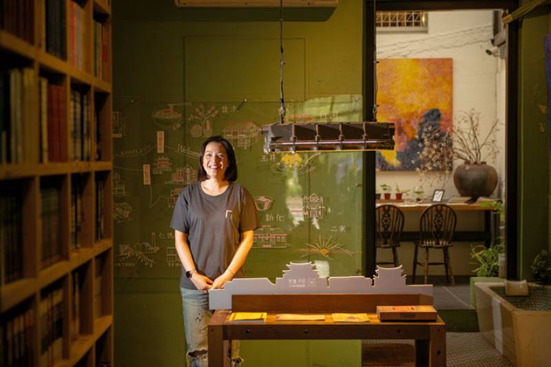 Emily Chuang has made the first floor of CaoJi Book Inn into an open space that welcomes fellow booklovers to come inside and read.​​